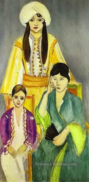Three Sisters Triptych Gauche partie fauvisme abstraite Henri Matisse Peinture à l'huile